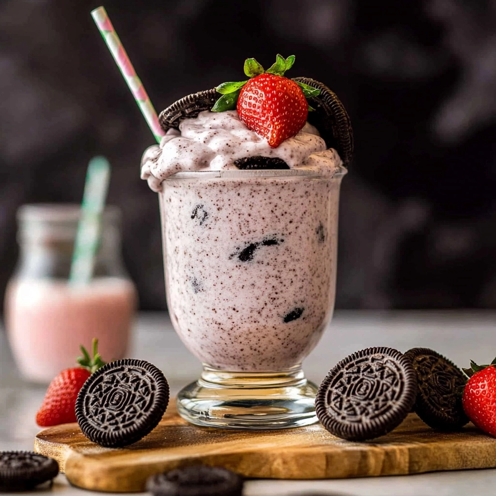 Strawberry Oreo Milkshake 2 Easy Strawberry Oreo Milkshake: Your New Go-To for Sweet Sips!