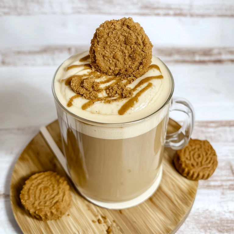 Easy Iced Cookie Butter Latte (Biscoff Latte) Recipe