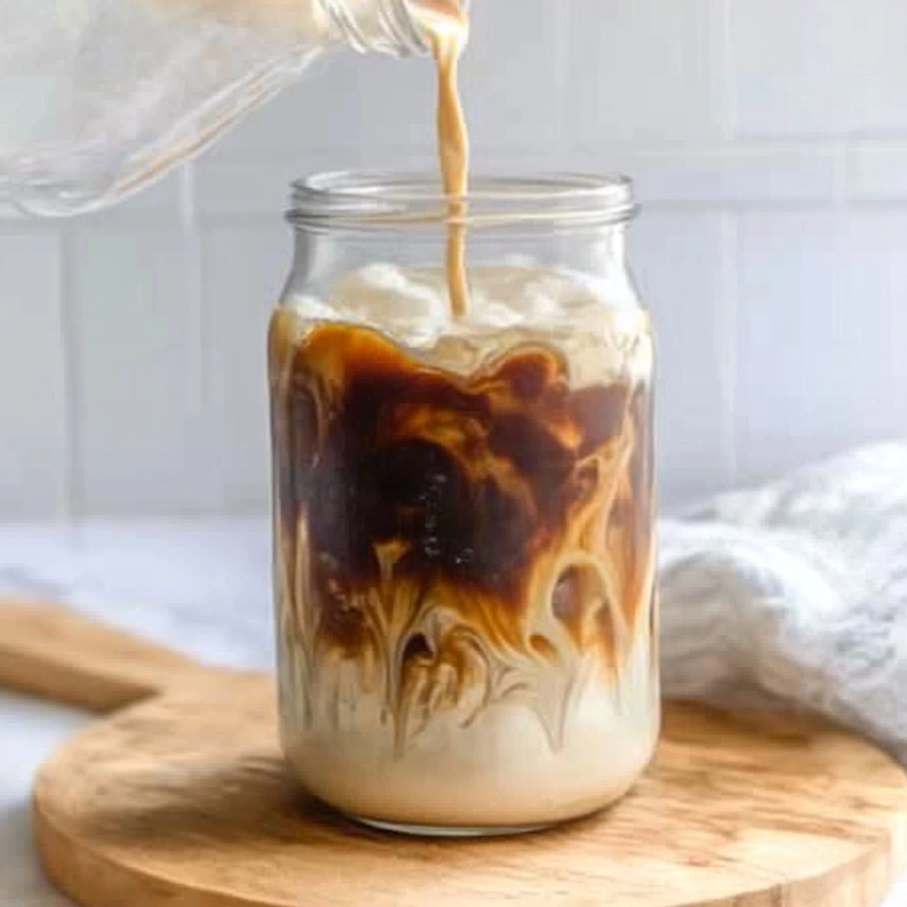 Copycat Starbucks Vanilla Sweet Cream Cold Brew 2 Easy Copycat Starbucks Vanilla Sweet Cream Cold Brew at Home!